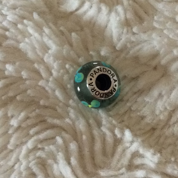 Pandora Glass Murano Charm with Flowers - Picture 6 of 12